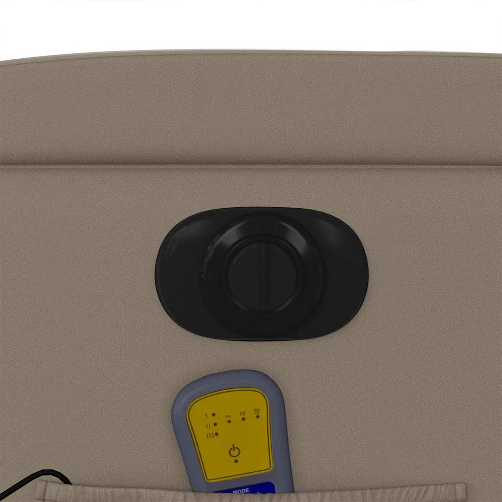 Fotelis Elektrinis atlošiamas masažinis krėslas, kapučino, dirbtinė oda