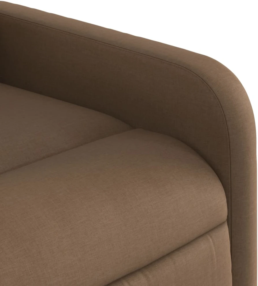 Fotelis Elektrinis atsistojantis atlošiamas krėslas, rudas, audinys