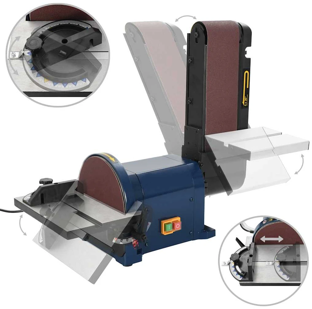 Elektrinis juostinis/diskinis šlifuoklis, 500 W, 200 mm