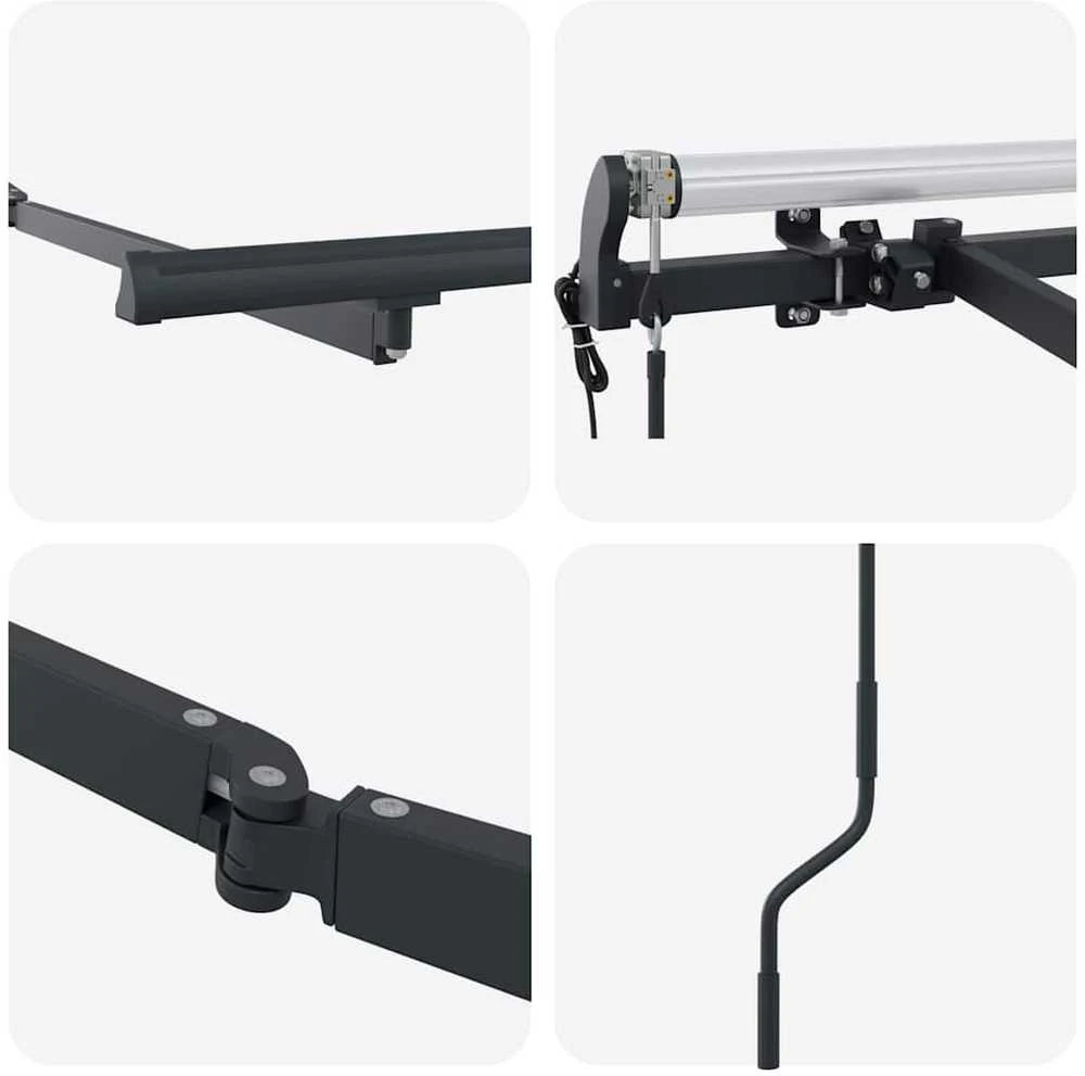 Markizės rėmas Antracito 3,5 x 2 m Metalas