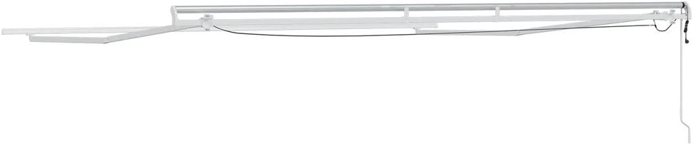 Elektrinis markizės rėmas su LED ir jutikliu 4,5 x 3,5 m Balta