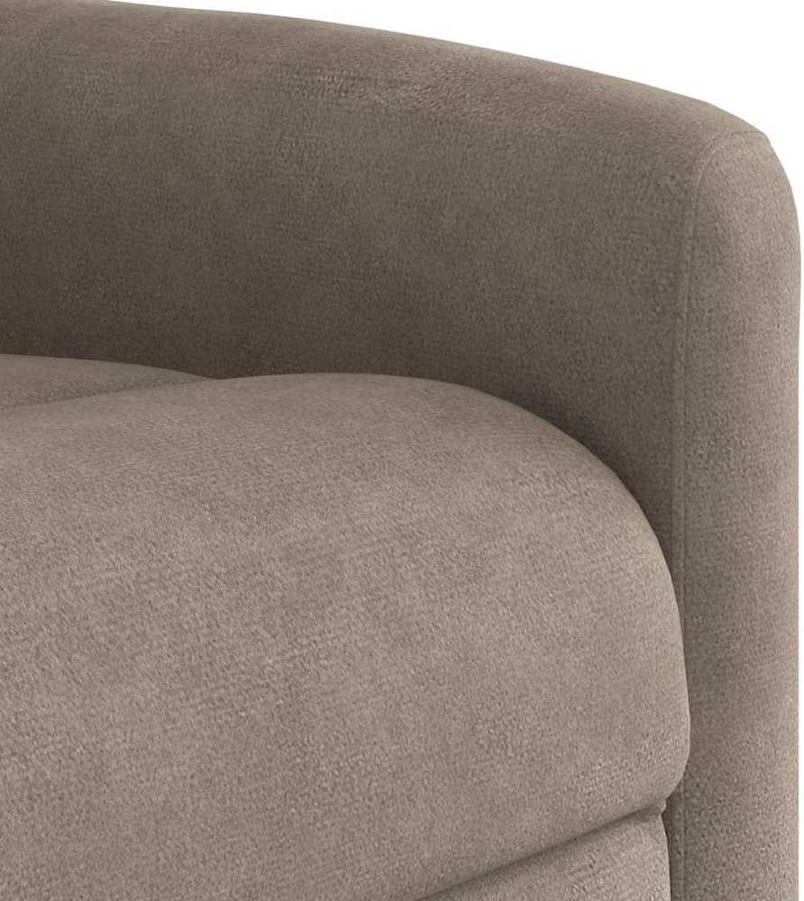 Fotelis Elektrinis masažinis krėslas, taupe, mikropluošto audinys