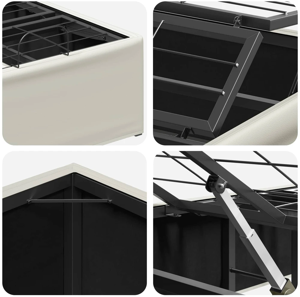 Elektrinis reguliuojamas lovos rėmas Balta 200 x 90 x 33,5 cm