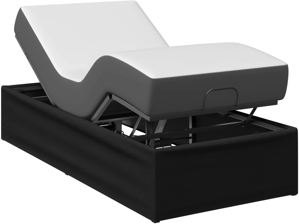Elektrinis reguliuojamas lovos rėmas Juoda 200 x 100 x 33,5 cm