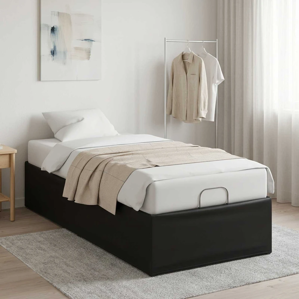 Elektrinis reguliuojamas lovos rėmas Juoda 200 x 100 x 33,5 cm