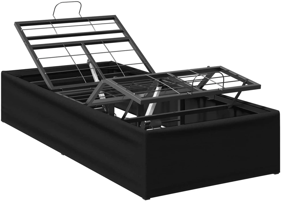 Elektrinis reguliuojamas lovos rėmas Juoda 200 x 90 x 33,5 cm