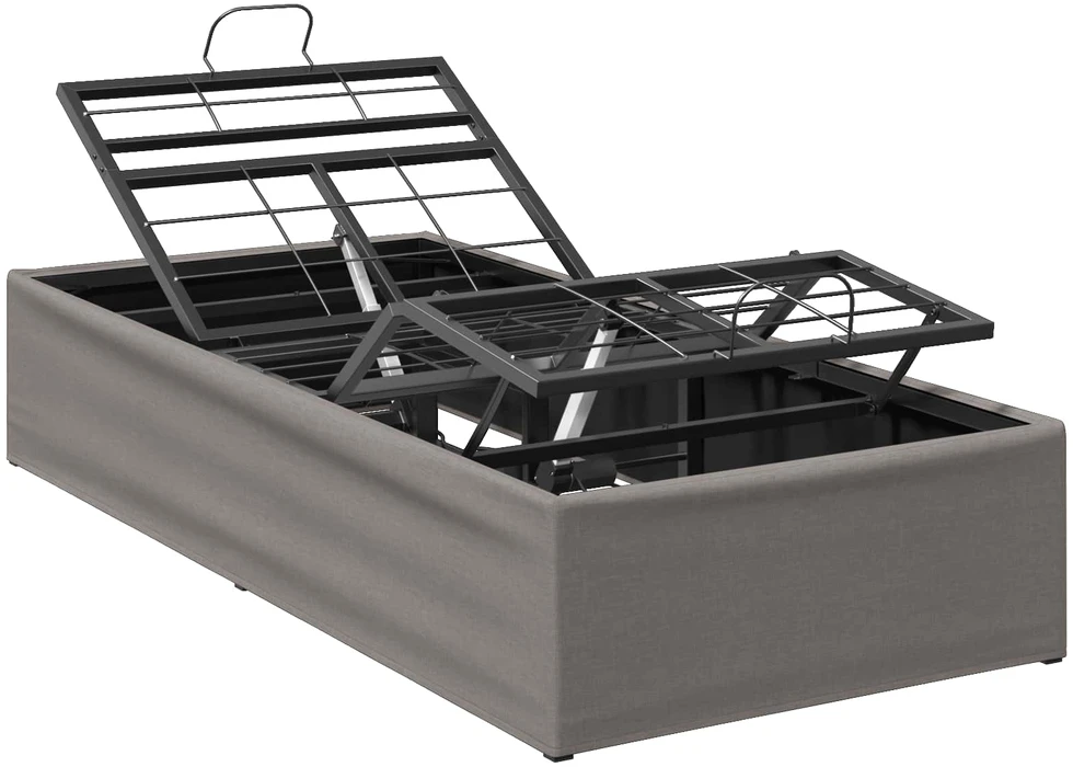 Elektrinis reguliuojamas lovos rėmas Taupe 200 x 100 x 33,5 cm