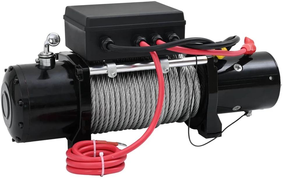Elektrinis winchas PVC Juoda