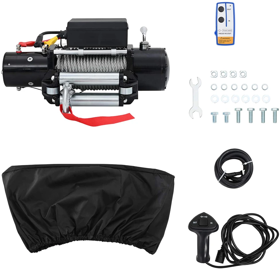Elektrinis winchas PVC Juoda