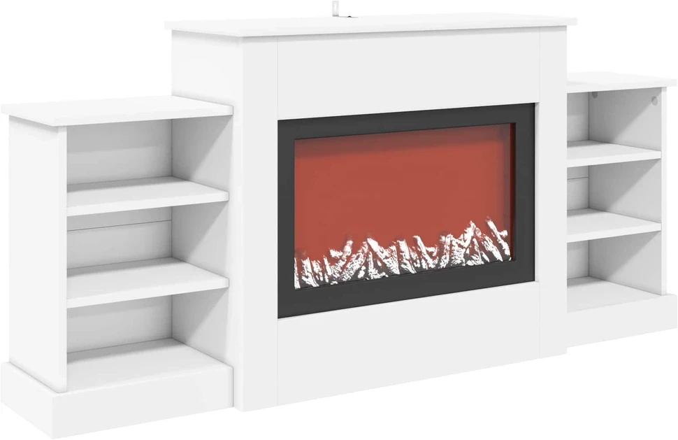 Elektrinis židinys Balta 140 x 30 x 67 cm Apdirbta mediena