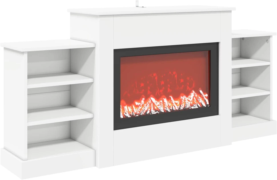 Elektrinis židinys Balta 140 x 30 x 67 cm Apdirbta mediena