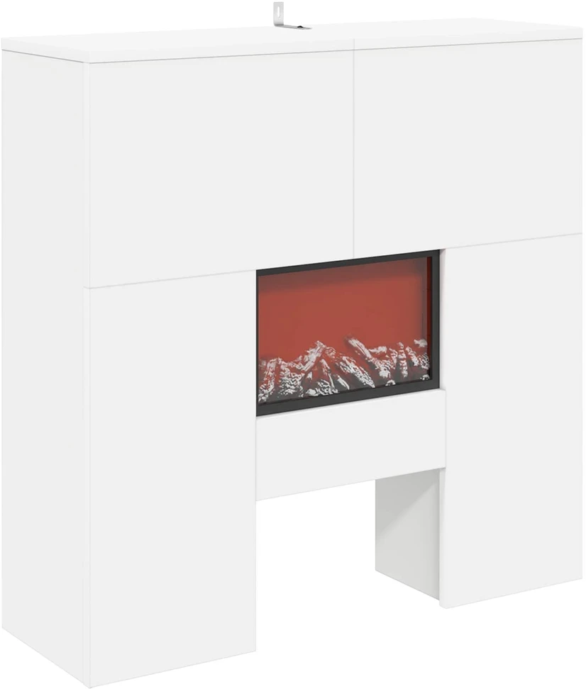Elektrinis židinys Balta 75 x 24,5 x 75 cm Apdirbta mediena