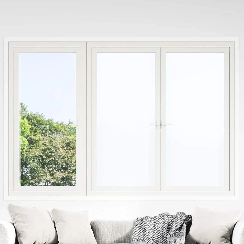 Elektrostatinė langų plėvelė Frosted Balta 45 x 2000 cm PVC