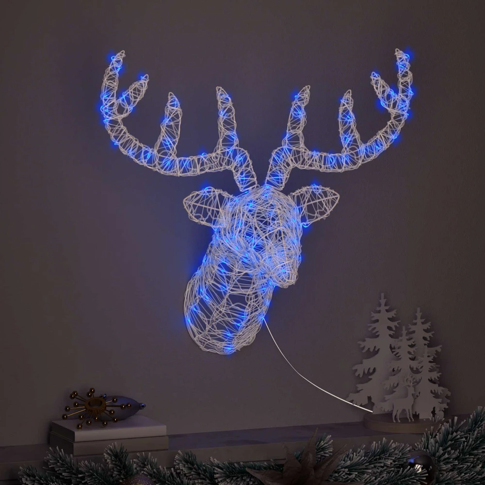Elnių Galva 140 LED Mėlyna 68 x 36,5 x 62,5 cm Akrilas