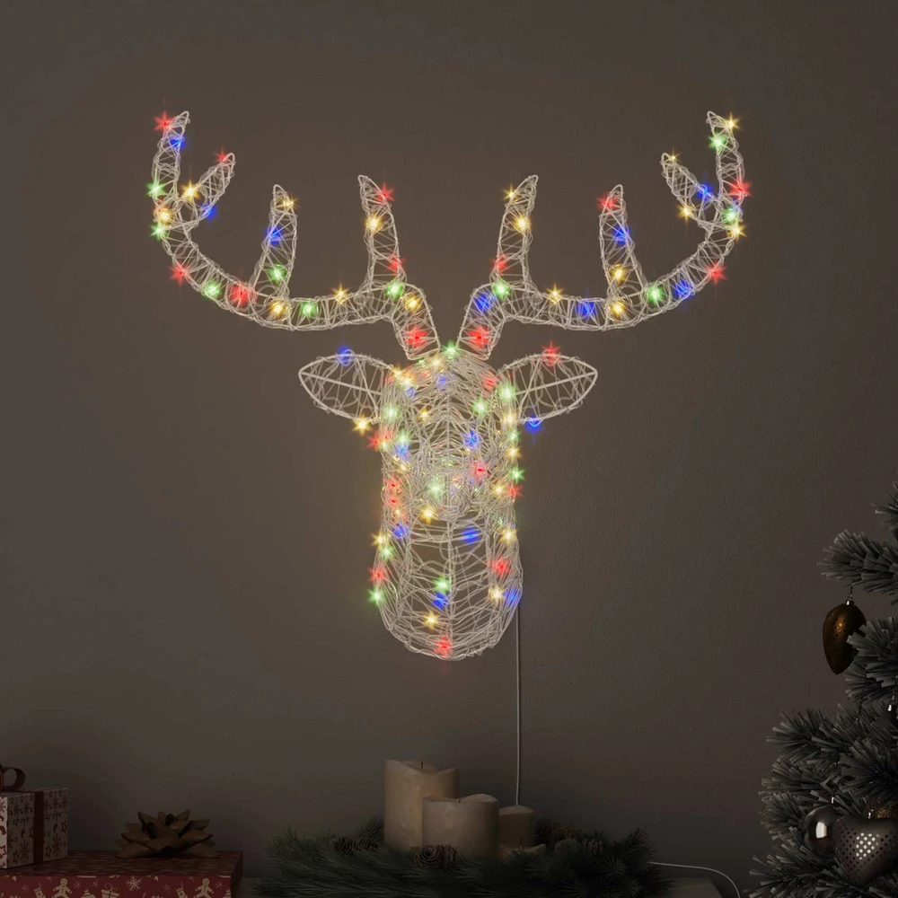 Elnių Galva 140 LED spalvingas 68 x 36,5 x 62,5 cm Akrilas