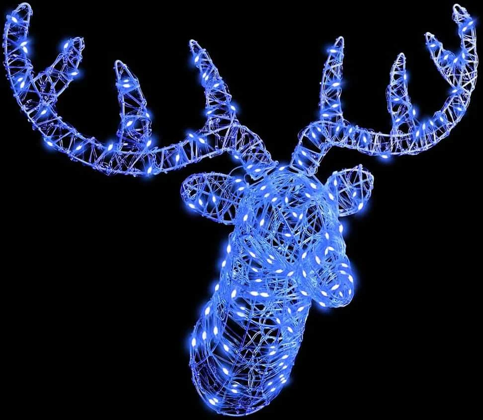 Elnių Galva 140 LED Mėlyna 68 x 36,5 x 62,5 cm Akrilas