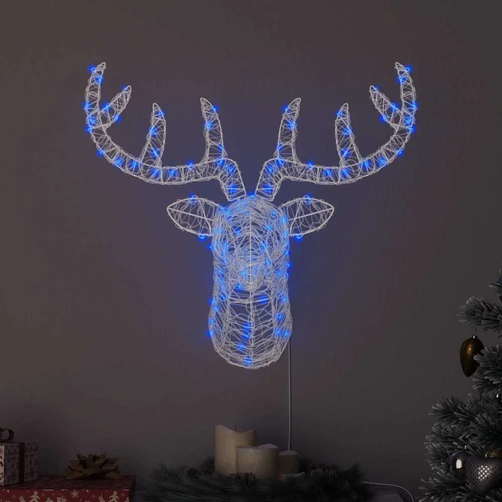 Elnių Galva 140 LED Mėlyna 68 x 36,5 x 62,5 cm Akrilas