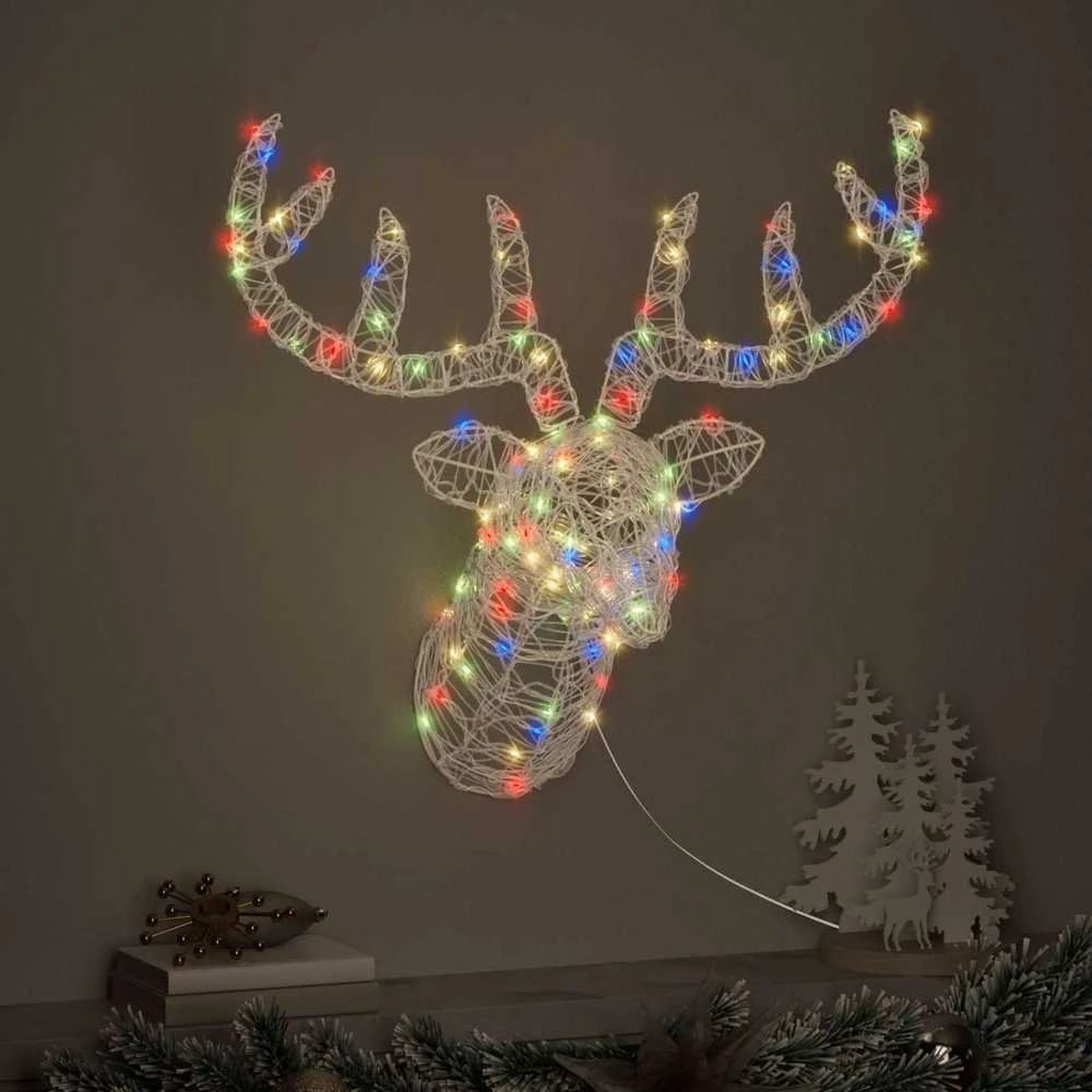 Elnių Galva 140 LED spalvingas 68 x 36,5 x 62,5 cm Akrilas