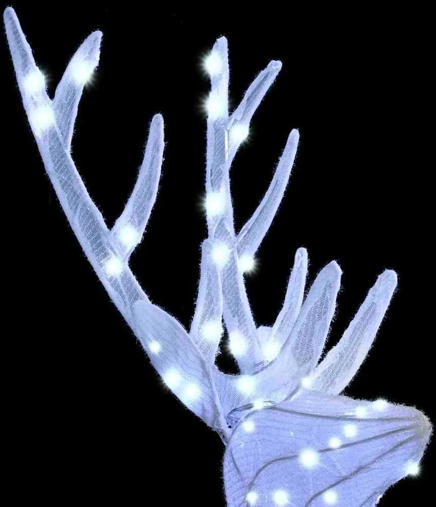 Elnių Šeima 3 vnt. 300 LED Šalta balta 68 x 26 x 127 cm Audinys
