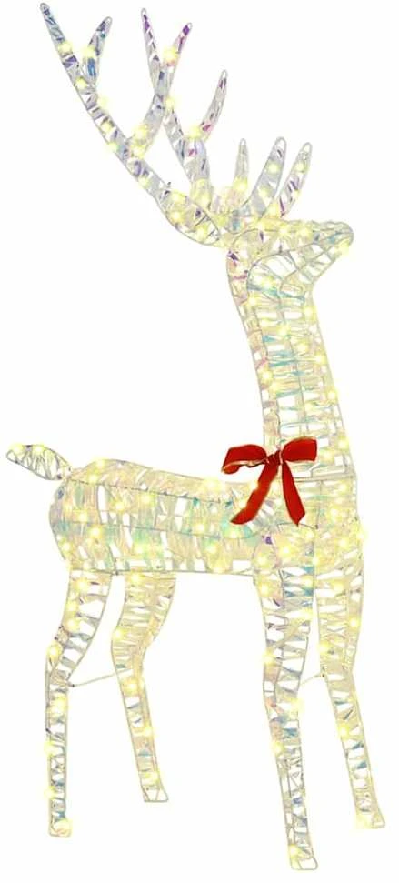 Elnių šeima 3 vnt. 300 LED Šilta balta 67 x 26 x 127 cm PET