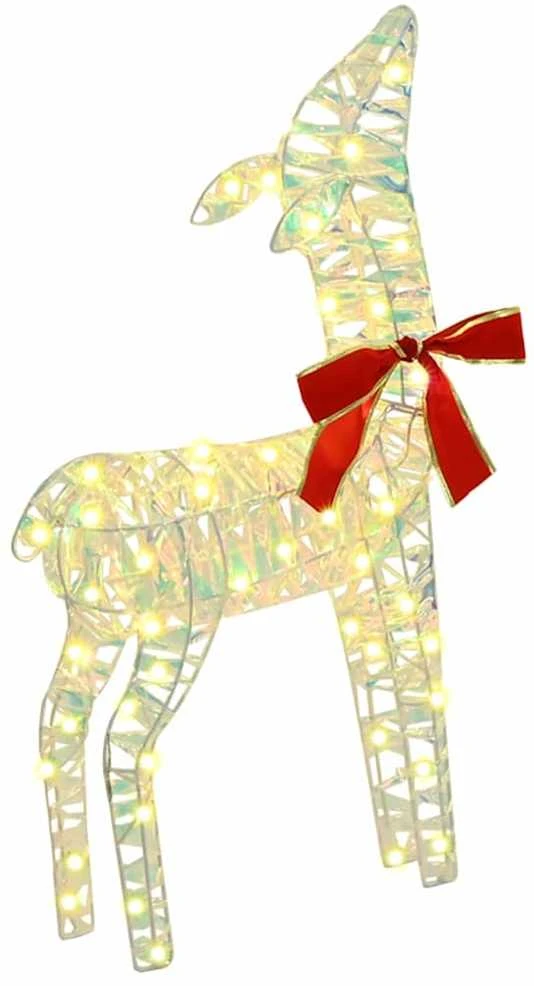 Elnių šeima 3 vnt. 300 LED Šilta balta 67 x 26 x 127 cm PET