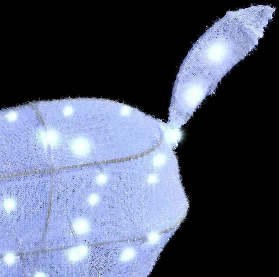 Elnių Šeima 3 vnt. 300 LED Šalta balta 68 x 26 x 127 cm Audinys
