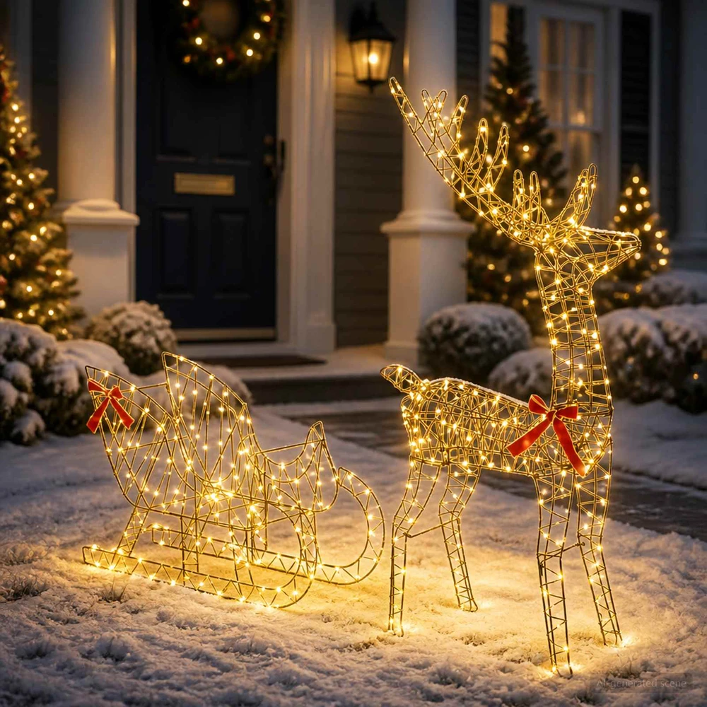 Elnių tempimo roges LOVIISA 450 LED Šilta balta
