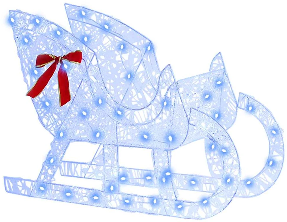 Elnių tempimo roges Mėlyna 70 x 24 x 128 cm Akrilas 200 LED