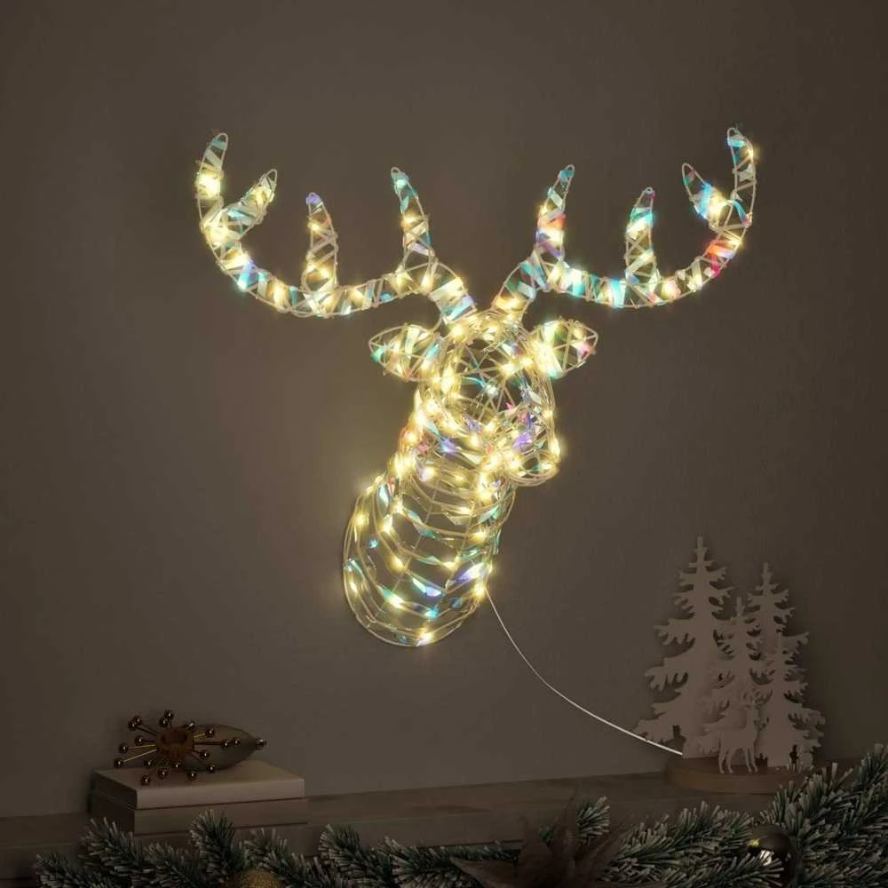 Elnių tempimo roges 140 LED Šilta balta 68 x 36.5 x 62.5 cm PET
