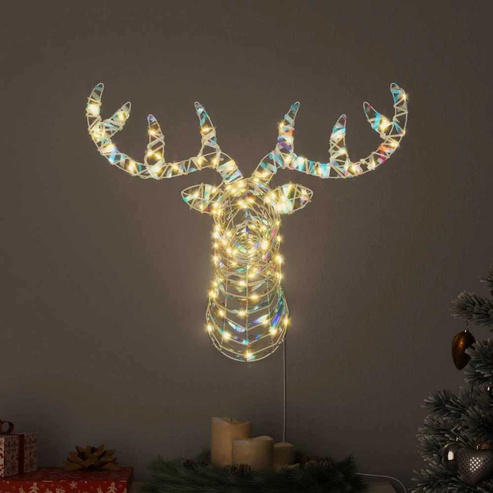 Elnių tempimo roges 140 LED Šilta balta 68 x 36.5 x 62.5 cm PET