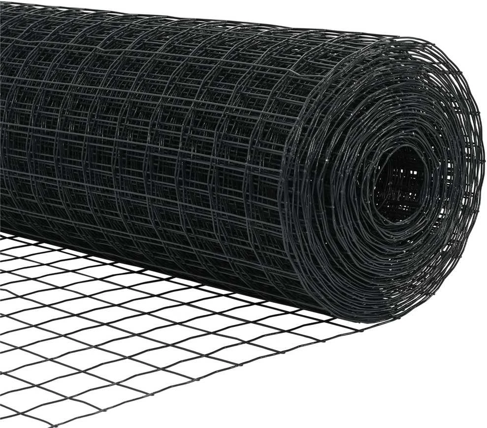 Euro tvoros su stulpu 25 x 1,2 m PVC dengtas plienas Pilka