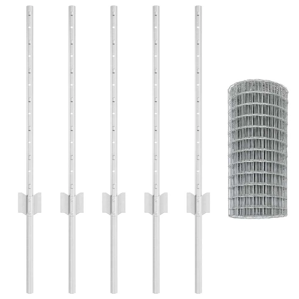 Euro tvoros su stulpu 10 x 0,6 m Galvanizuotas plienas