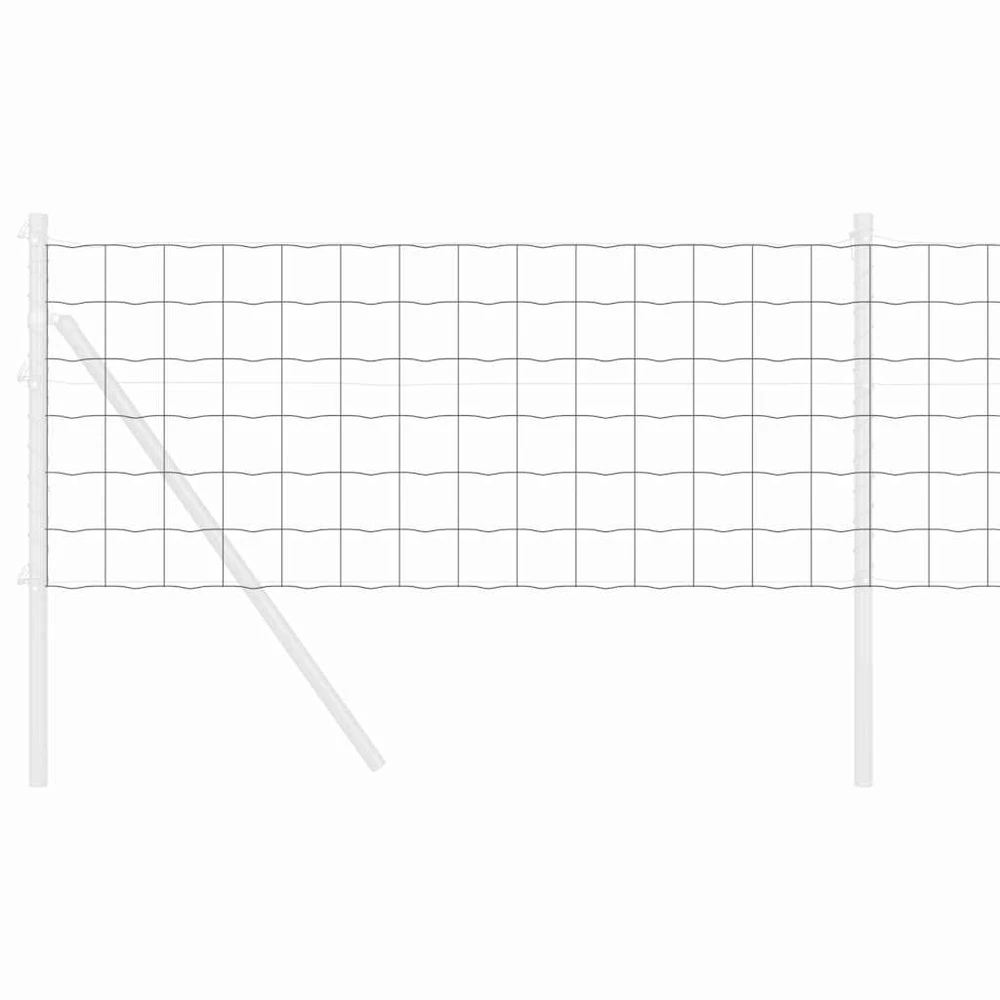 Euro tvora 0,6 x 25 m PVC padengta geležis Pilka