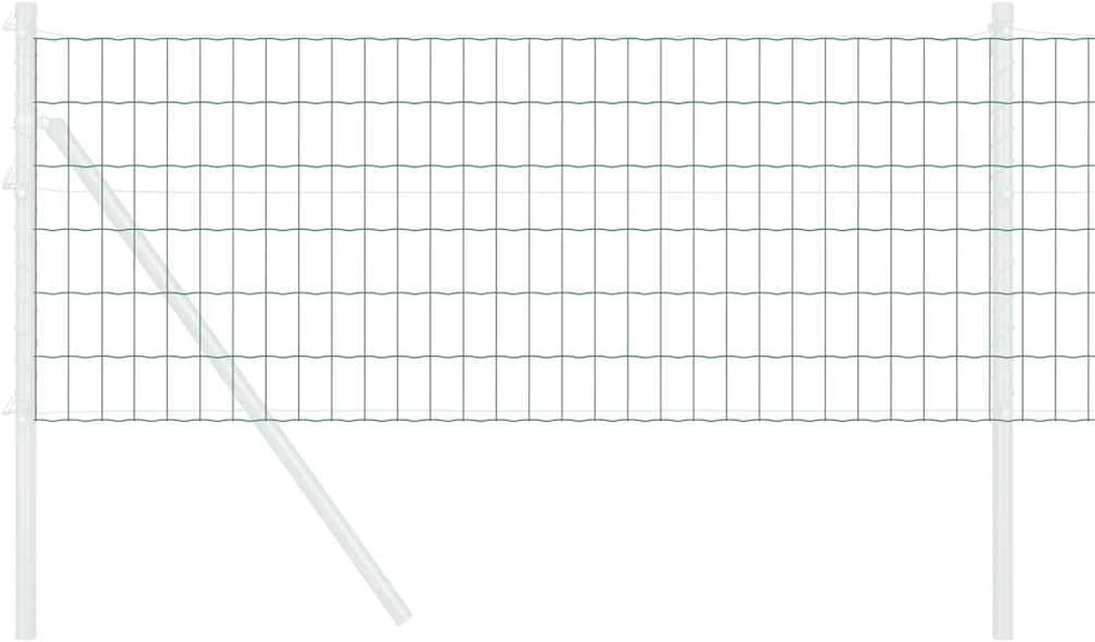 Euro tvora 0,8 x 10 m PVC padengta geležis Žalia