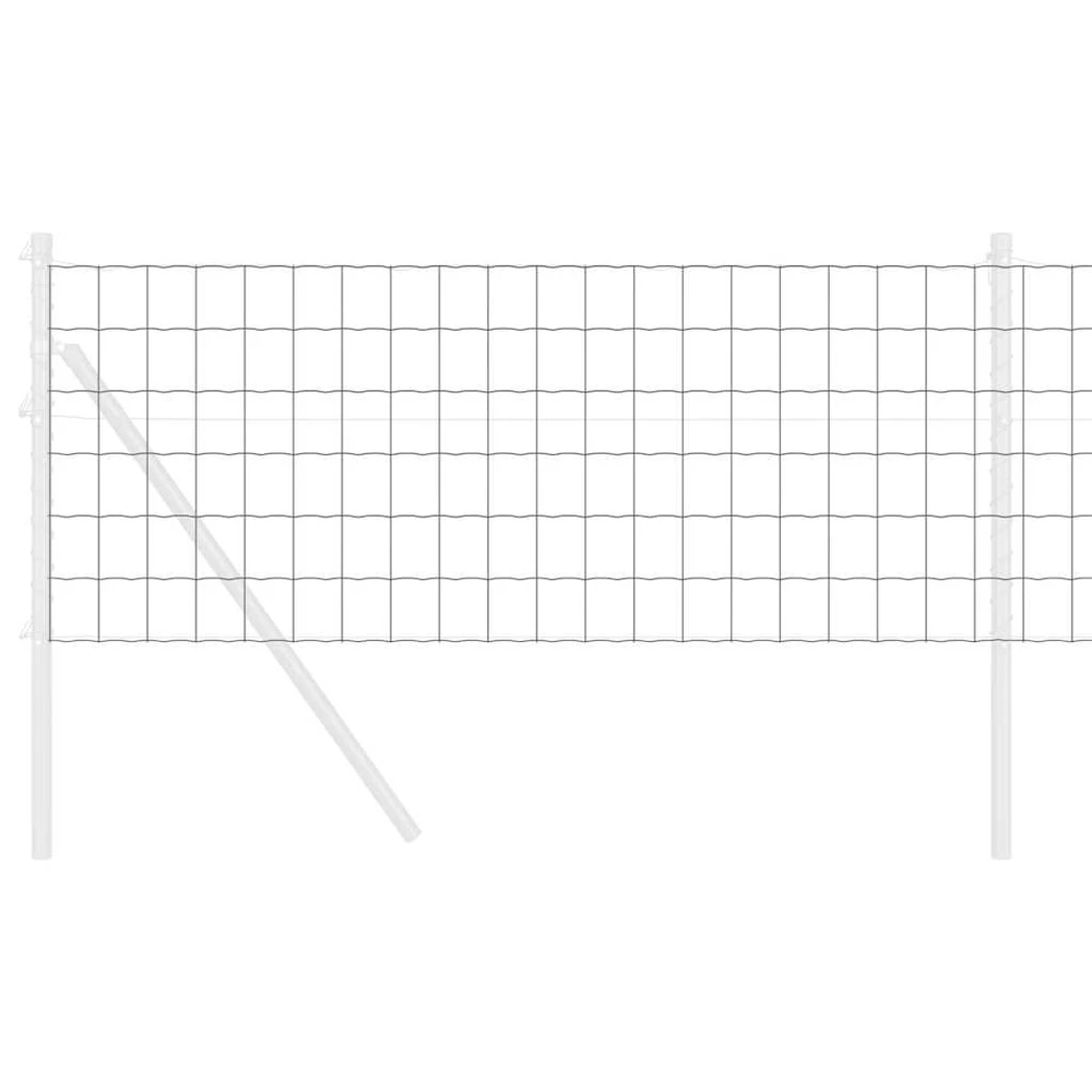 Euro tvora 0,8 x 10 m PVC padengta geležis Pilka
