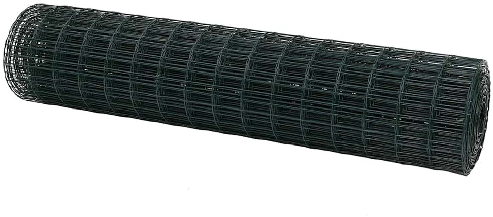 Euro tvora 1 x 25m PVC padengta geležis Žalia