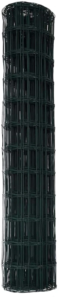 Euro tvora 1,4 x 10 m PVC padengta geležis Žalia