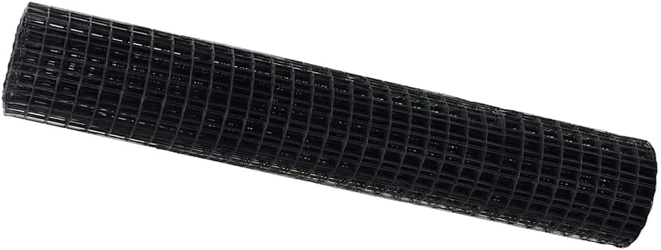 Euro tvora 1,5 x 10 m PVC padengta geležis Pilka