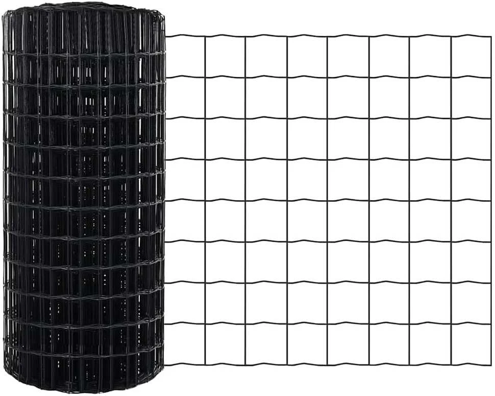 Euro tvora 0,6 x 50 m PVC padengta geležis Pilka