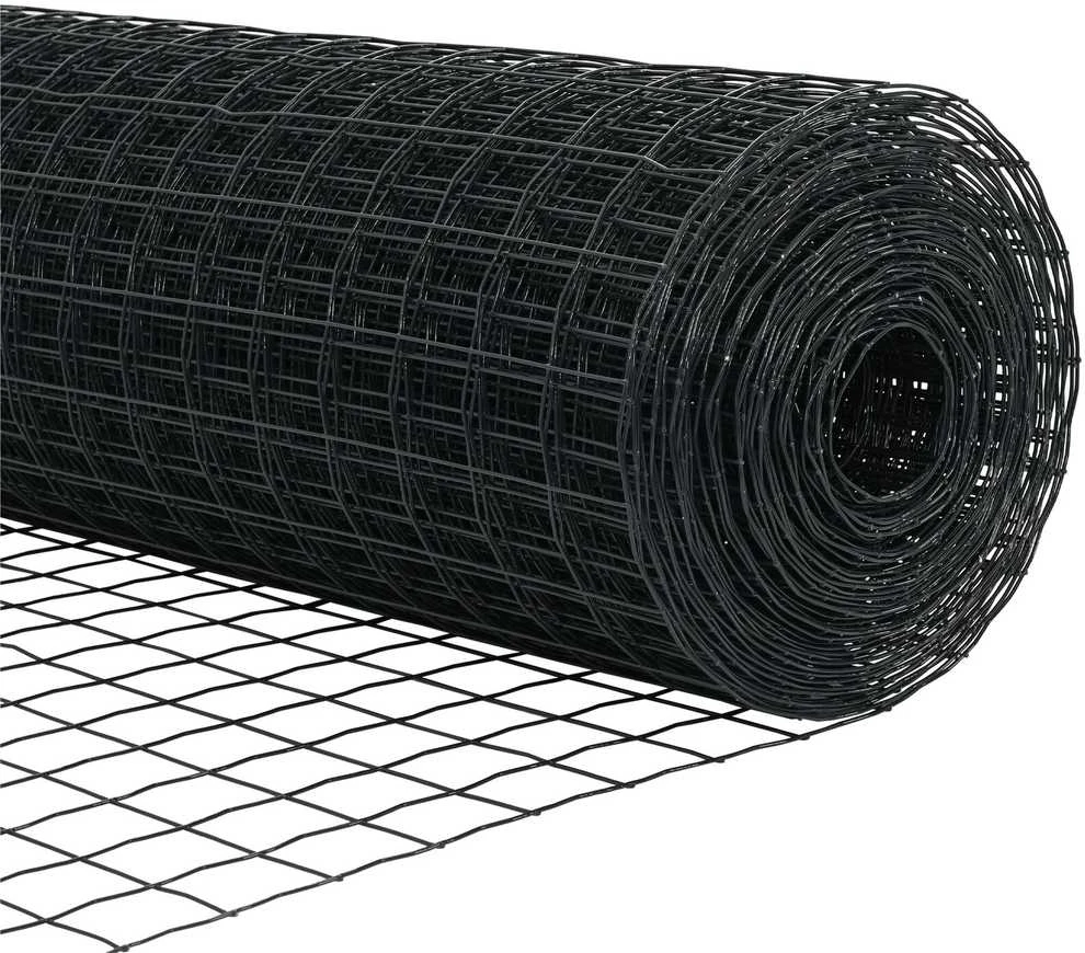 Euro tvora 1,2 x 25 m PVC padengta geležis Pilka