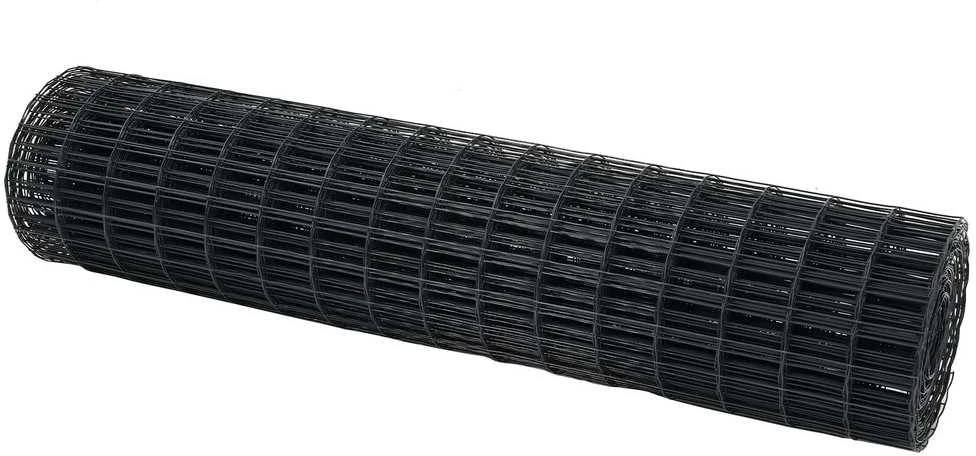 Euro tvora 1,4 x 10 m PVC padengta geležis Pilka