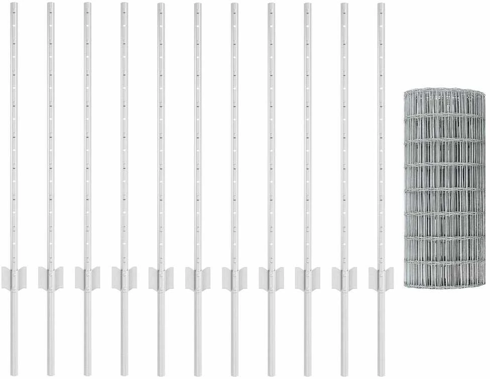 Euro tvoros su stulpu 25 x 0,8 m Galvanizuotas plienas
