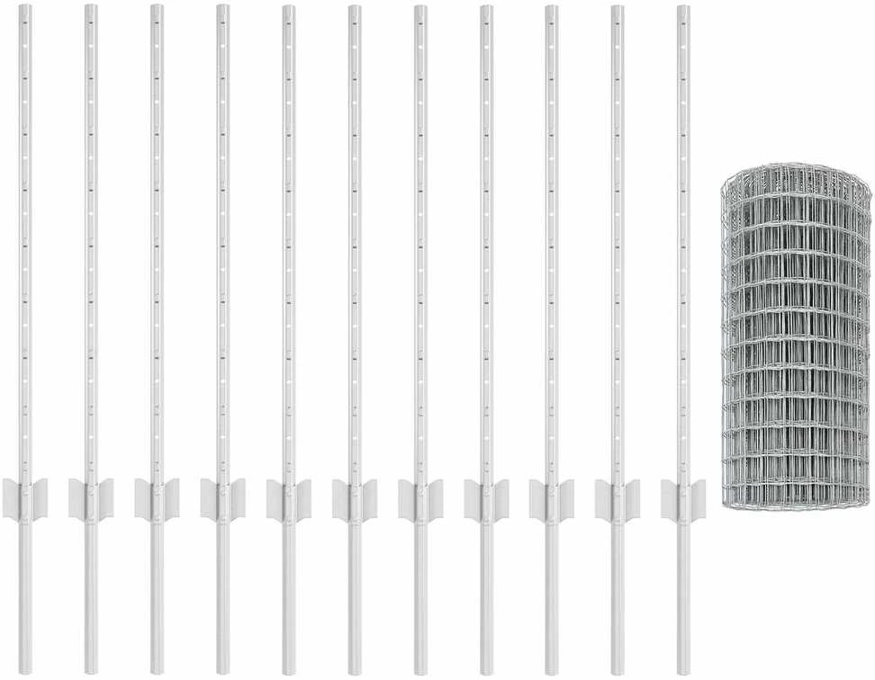 Euro tvoros su stulpu 25 x 0,8 m Galvanizuotas plienas