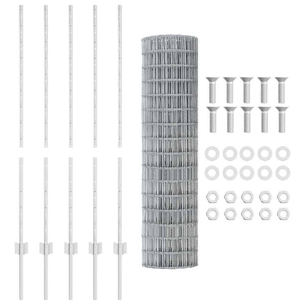 Euro tvoros su stulpu 10 x 1,2 m Galvanizuotas plienas