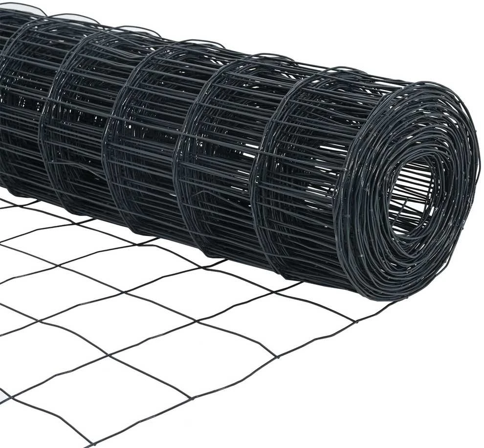 Euro tvora su smeigėmis 25 x 1,2 m PVC dengtas plienas Pilka
