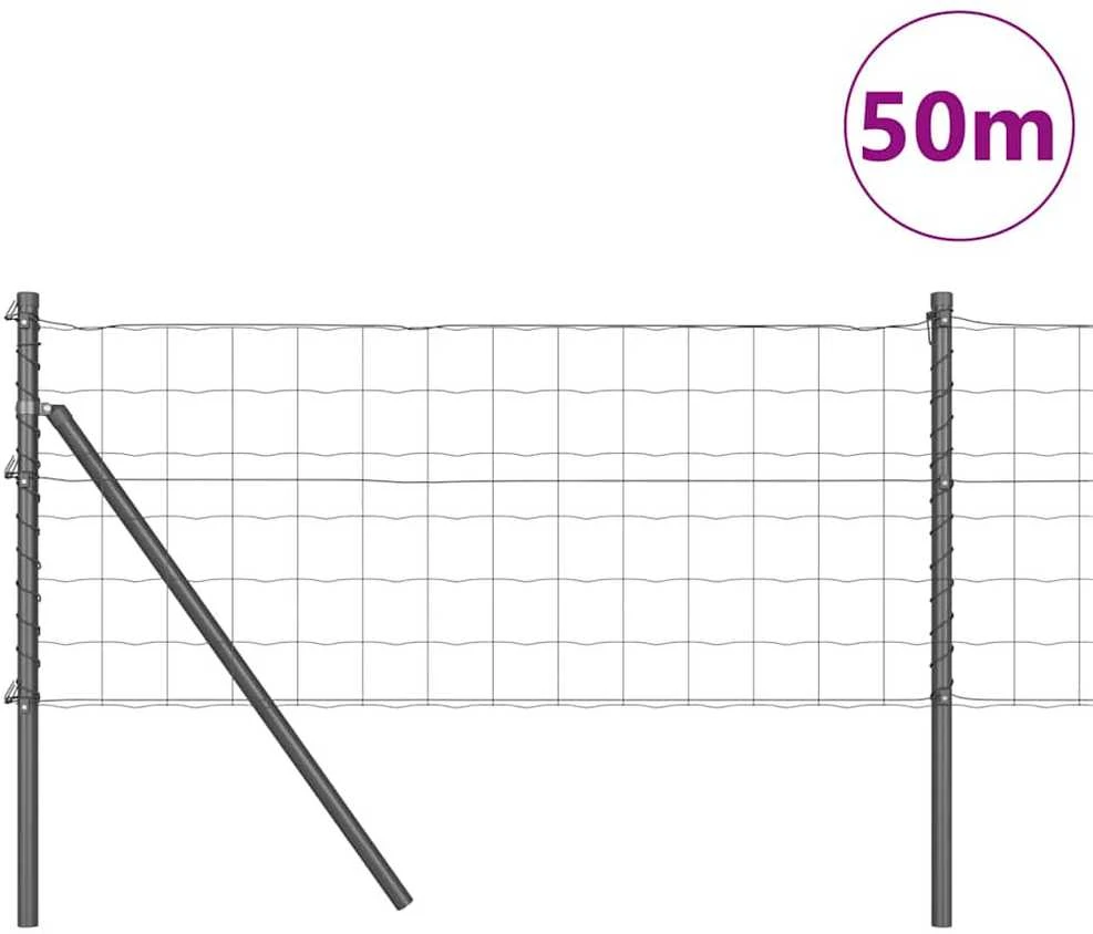 Euro tvoros žemės tvirtinimas 50 x 0,4 m PVC dengtas plienas