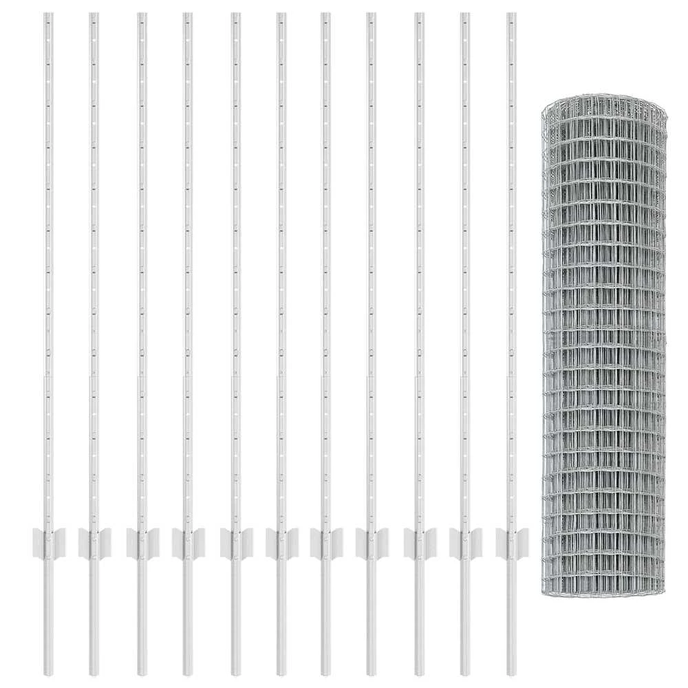 Euro tvoros su stulpu 25 x 1,2 m Galvanizuotas plienas
