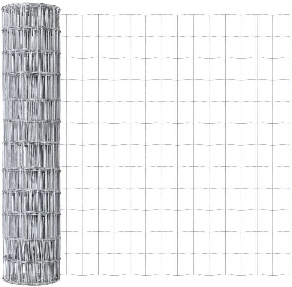Lauko Euro tvoros su betono pagrindu 10 x 1 m Sidabrinė
