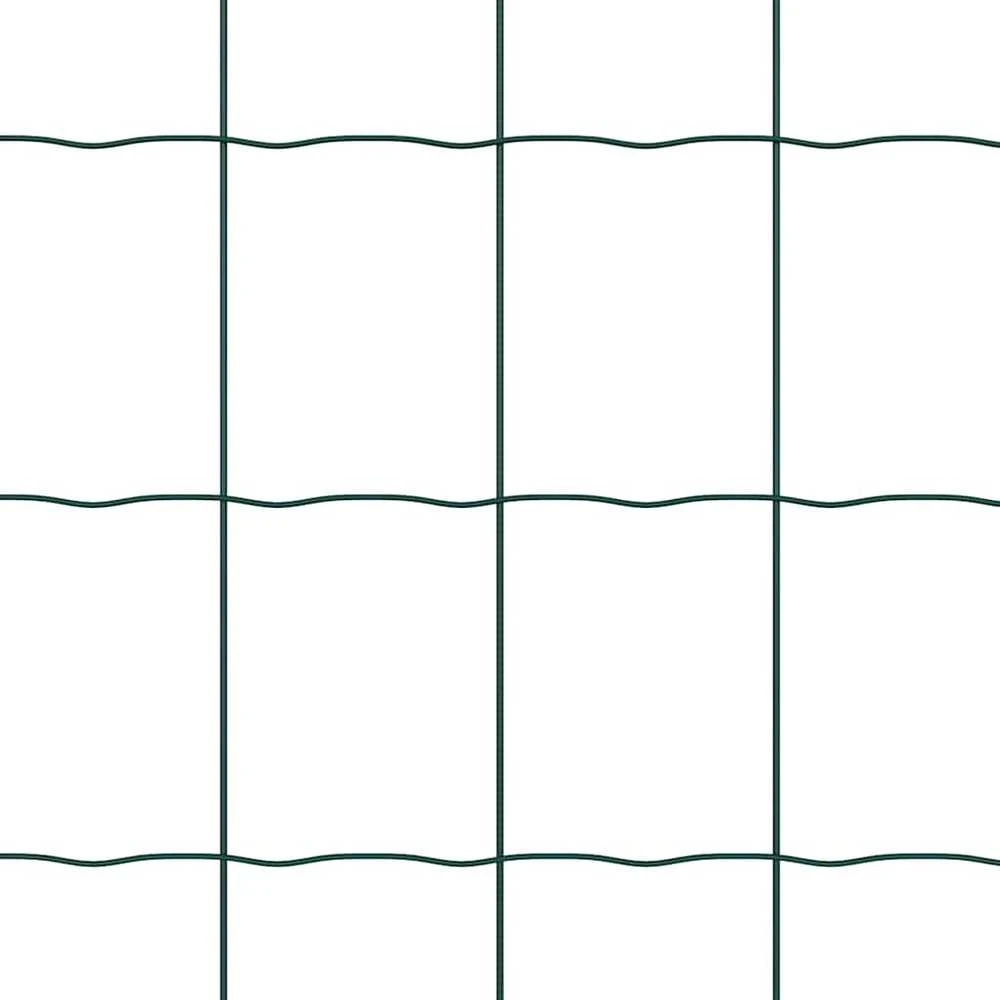 Euro tvora su smeigėmis 10 x 0,6 m PVC dengtas plienas Žalia