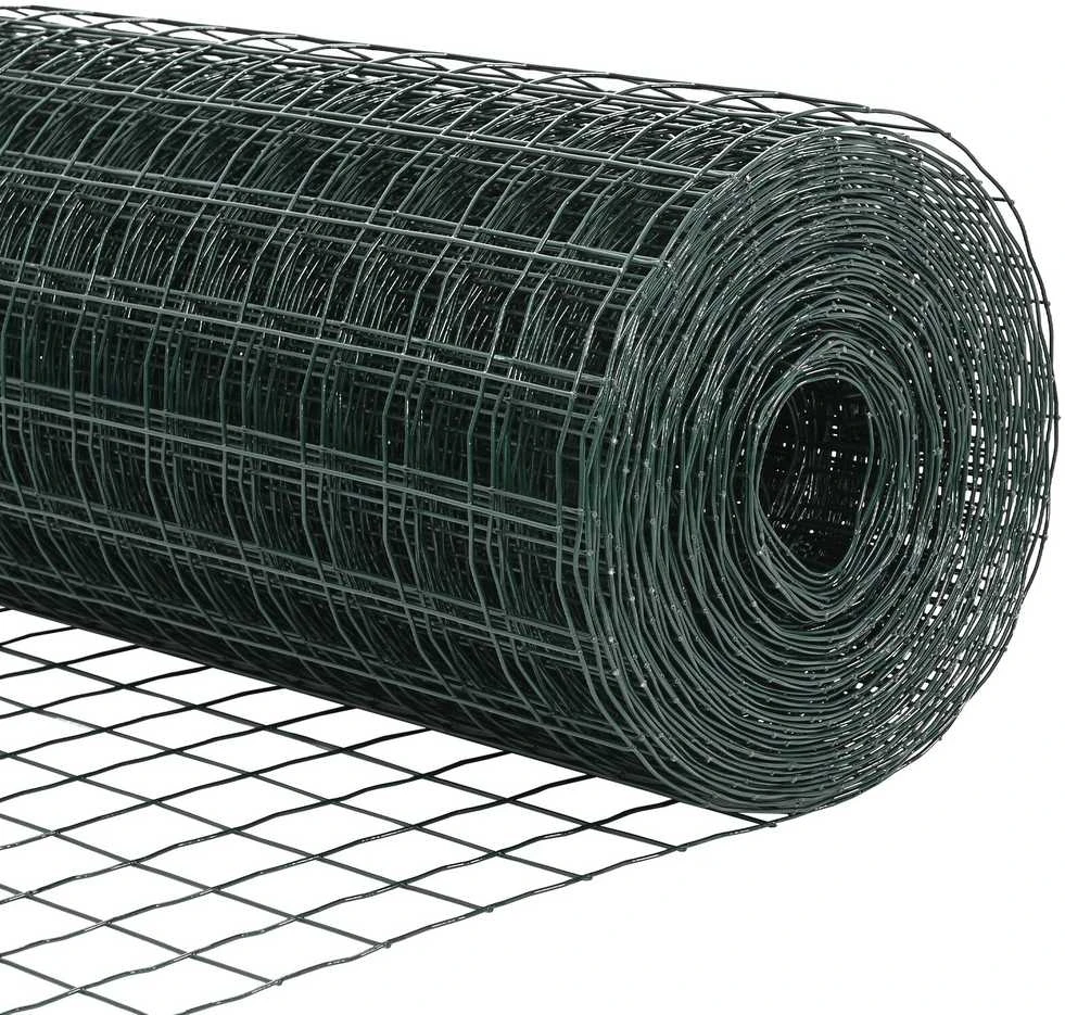 Euro tvora 0,6 x 50 m PVC padengta geležis Žalia
